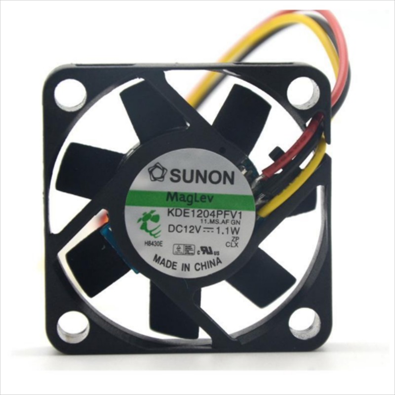 SUNON KDE1204PFV1 4010 40*40*10mm 12V DC 1.1W 8CFM 27dBA 5800RPM Slient Magnetic Levitation Axial Cooling Fan