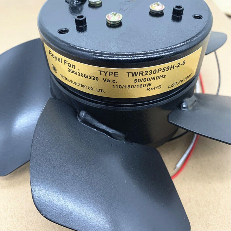 Royal Fan Twr230p59h 200/200/220v Ac 230mm 50/60/60hz 110/150/180w All Metal Axial Cooling Fan