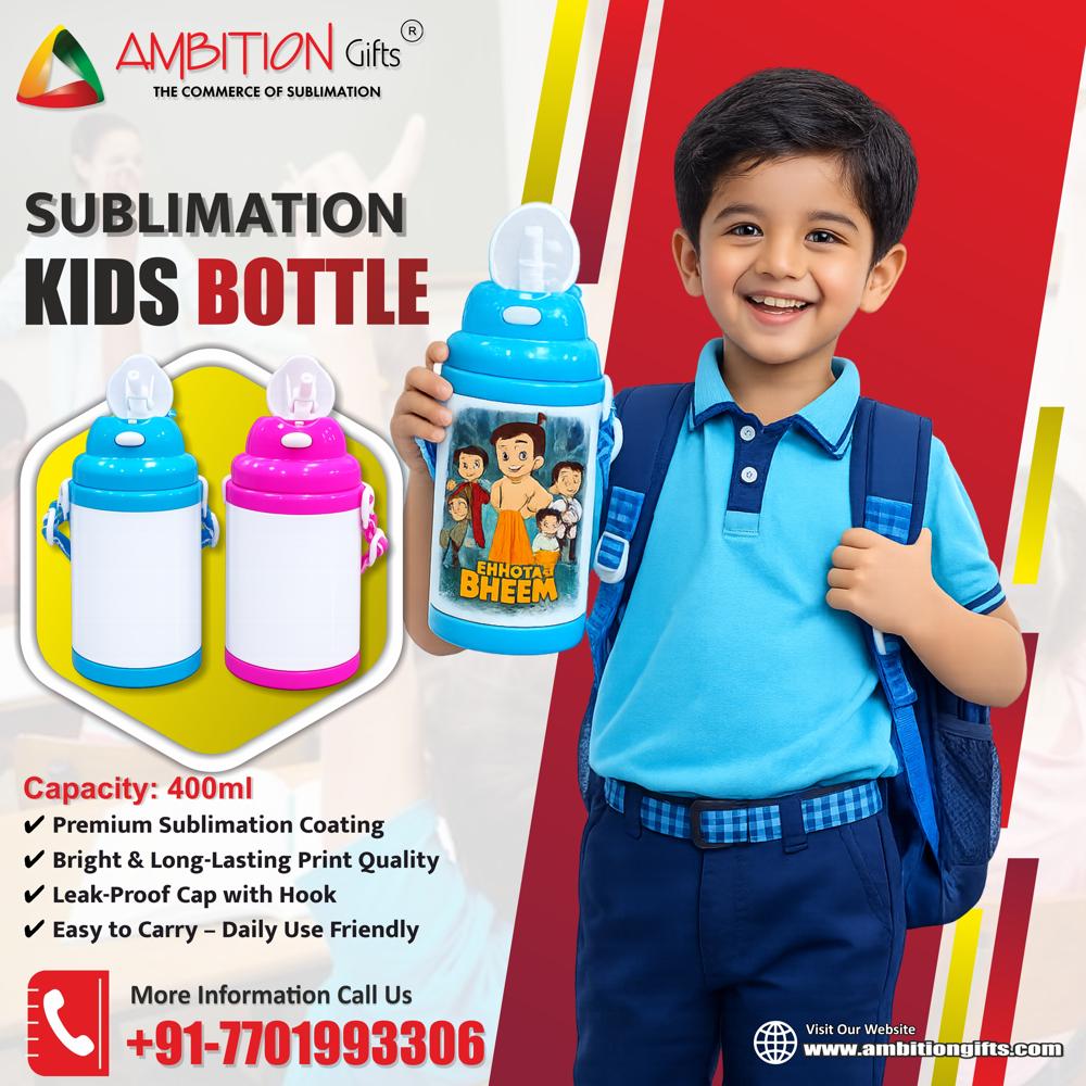 Ambition Gifts White,Yellow Polymer Kids Bottle