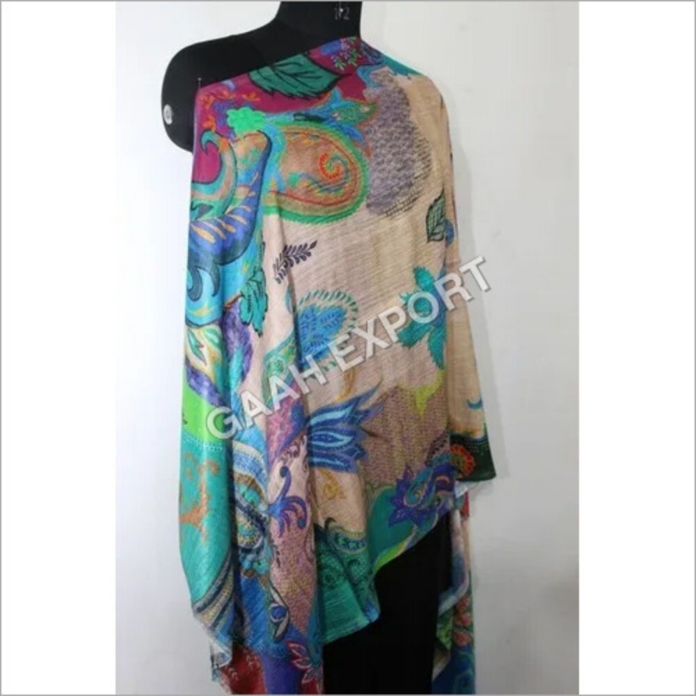 Wool Printed Stoles - Color: Required Based