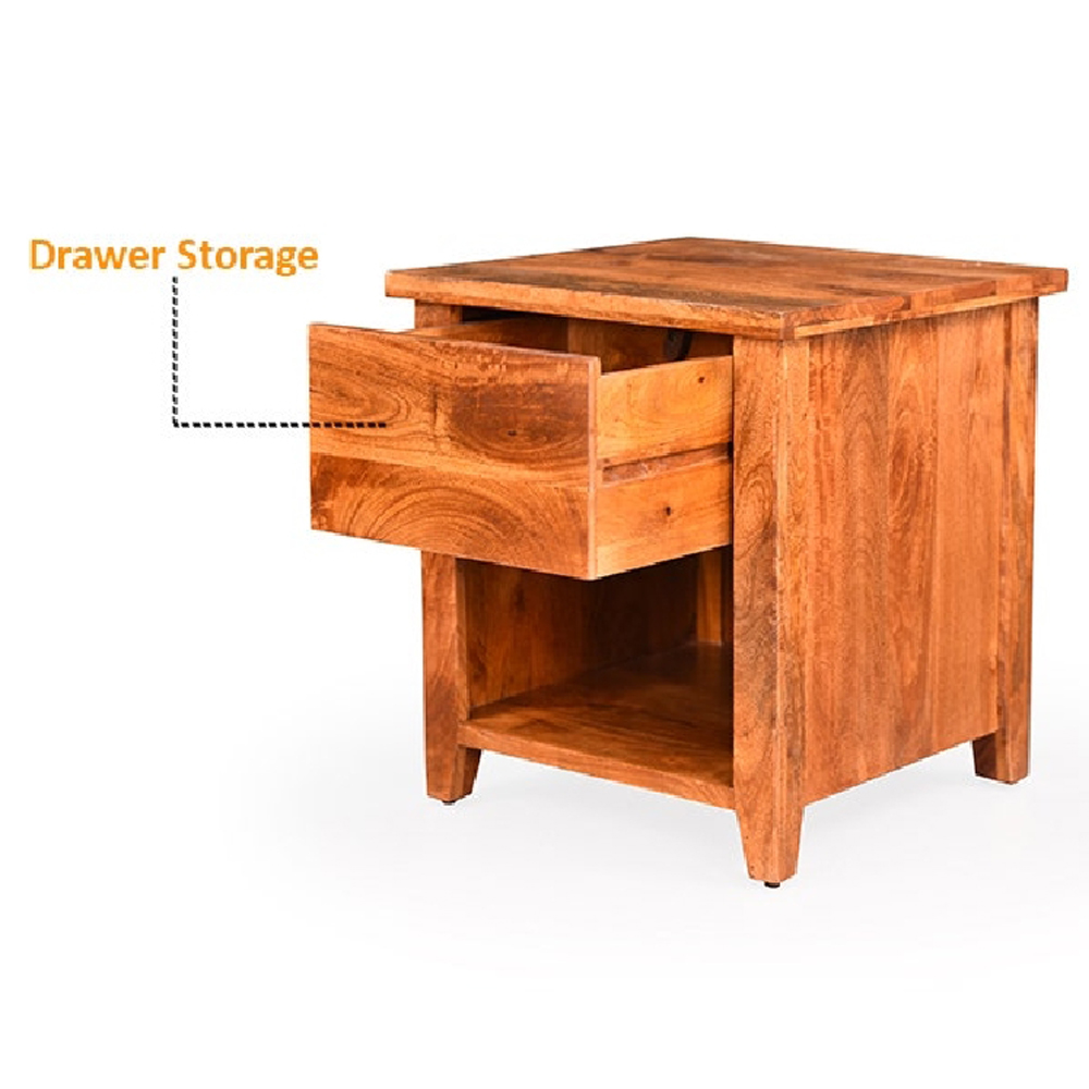 Royaloak Crystal Mango Wood Side Table - St20221002 - Assembly: Carpenter Assembly