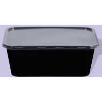 M-1000 Rectangular Container - Color: Black