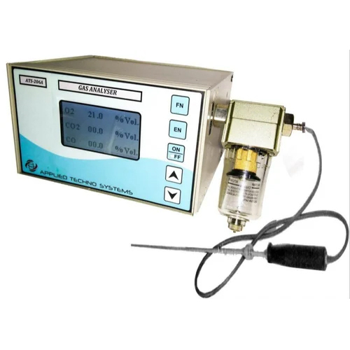 Portable flue gas analyzer with printer