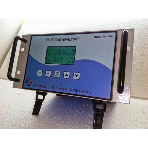 Portable flue gas analyzer with printer