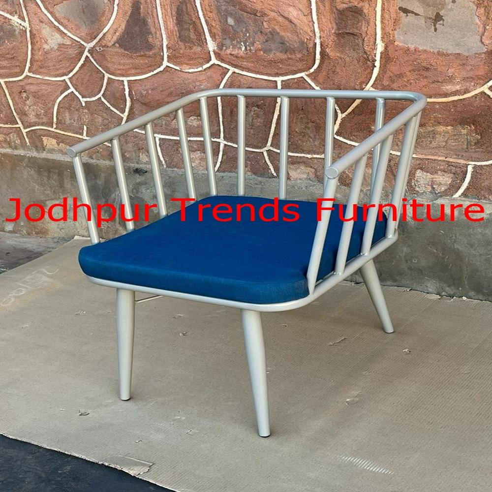 Cafe Chair White Metal And Restaurant Chair - Color: Multi Couler