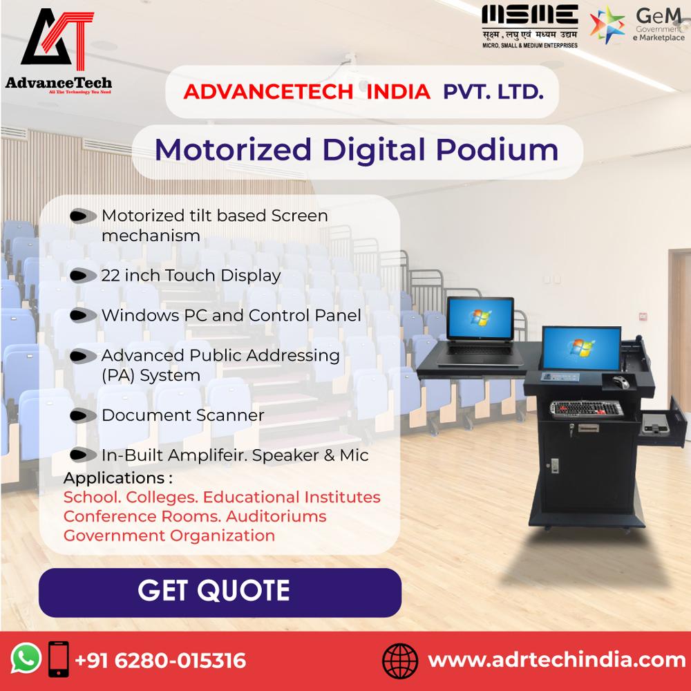 Motorized Digital Podium