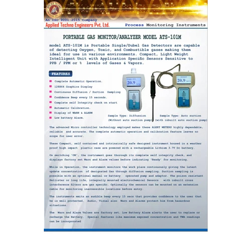 Portable Hf Gas Analyser - Application: Testing & Measurement