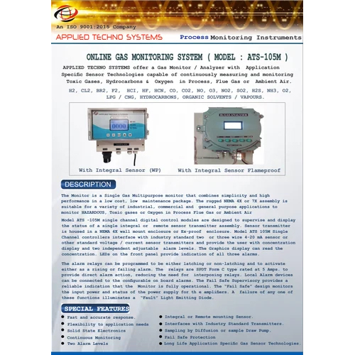 Hydrogen Sulphide (H2s) Gas Detector - Automation Grade: Semi-automatic