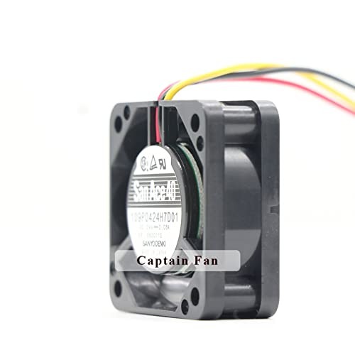 SANYO 109P0424H7D01 DC 24V 0.08A 40 * 40 * 15mm 3-Wire Same As Fanuc System Cooling Fan A90L-0001-0441