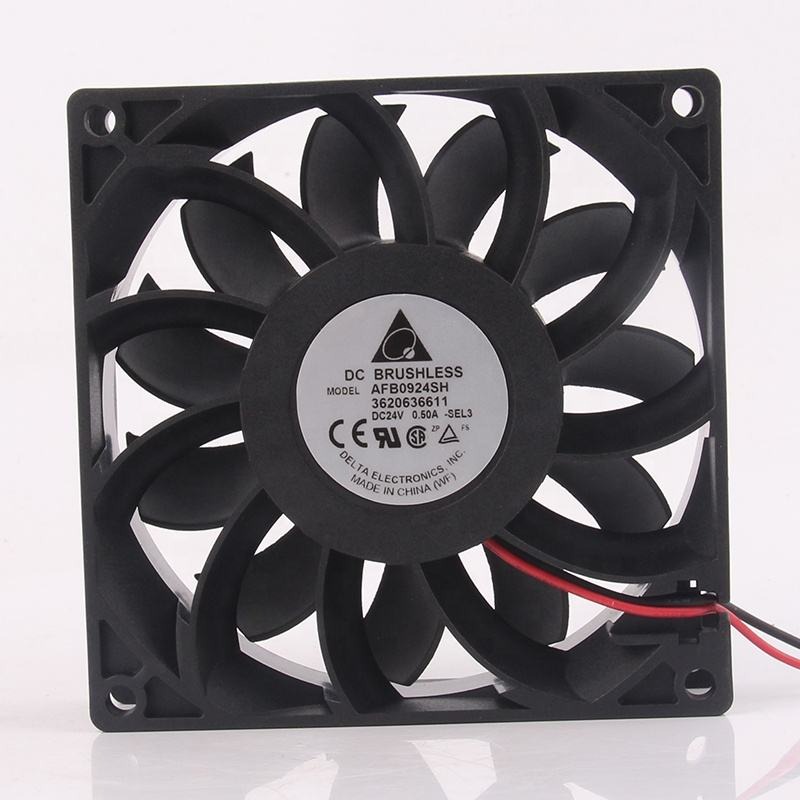Delta AFB0924SH 12V 48V DC 24V 0.50A EC AC 90x90x25MM 9cm 9025 Conversion Large air Volume Double Ball Bearing Cooling Fan