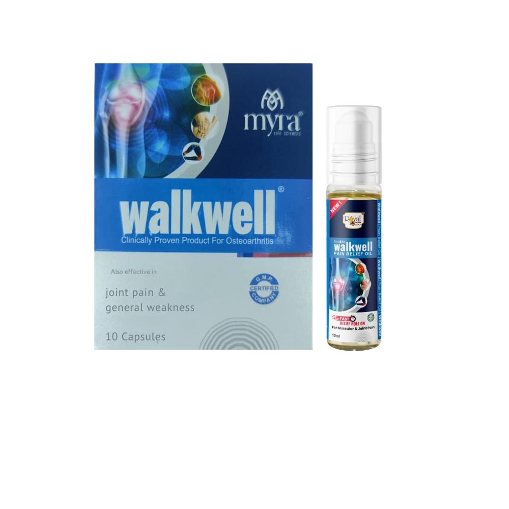 Royal Bee Ultimate Pain Relief Combo Pack (10Ml Oil & 10 Capsules) - All Joint Pains Spray - Packaging Size: 12 Sachet In A Box