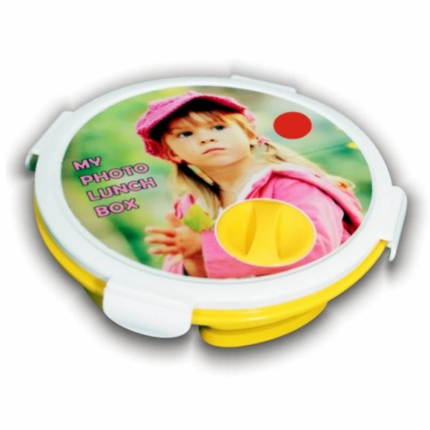 Round Sublimation Plastic Lunch Box Kids Lunch Box, 3 - Features: Good Quality