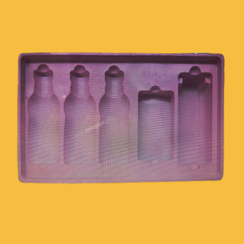 Vacuum Formed Bottle Set Packaging Tray - Coating Type: Colour Coated