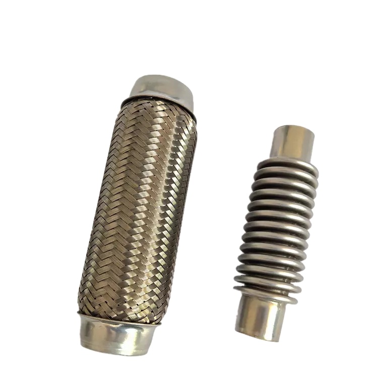 Automotive Flex Connector Hoses - Stainless Steel, 3 To 6 Inch Lengths, Polished Finish, Easy To Install For Exhaust Systems
