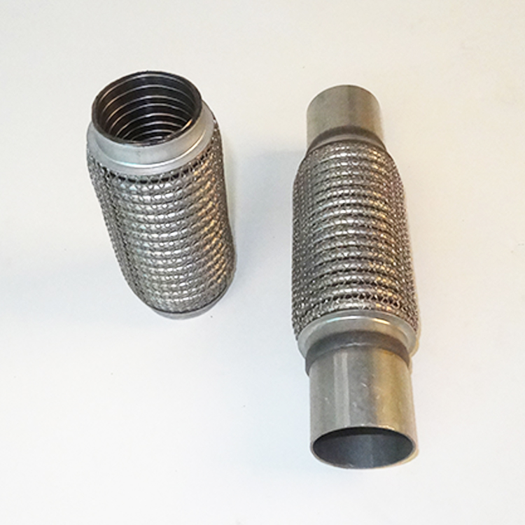 Automotive Flex Connector Hoses - Stainless Steel, 3 To 6 Inch Lengths, Polished Finish, Easy To Install For Exhaust Systems