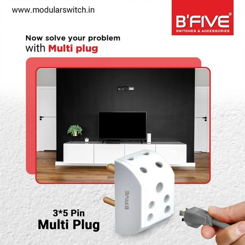 Multi Plug | 6 Amp Conversion Multi Plug - Color: White