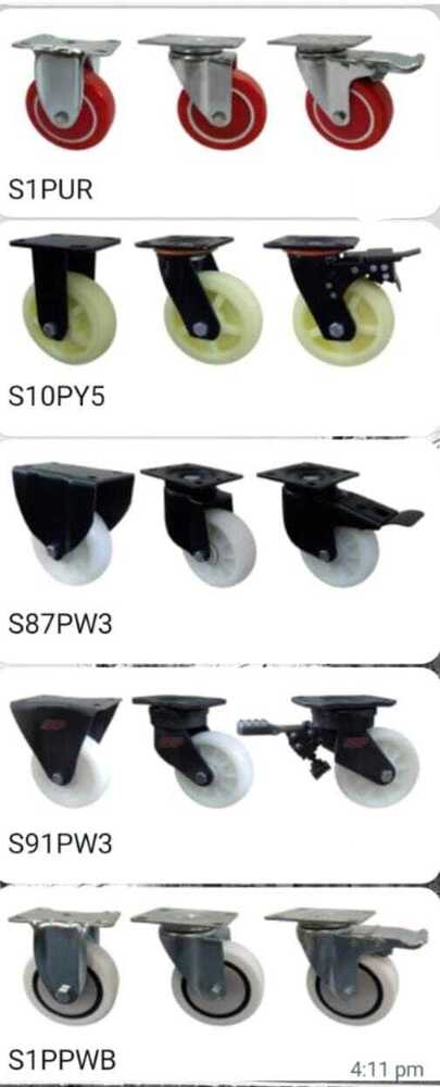 Solid Rubber Wheel - Color: Black