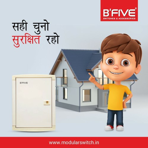 Distribution  Box | Metal Distribution Board (Db) Tpn - Color: White