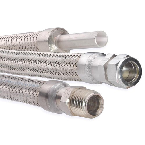 Ss Flexible Corrugated Metallic Hoses - Color: Silver