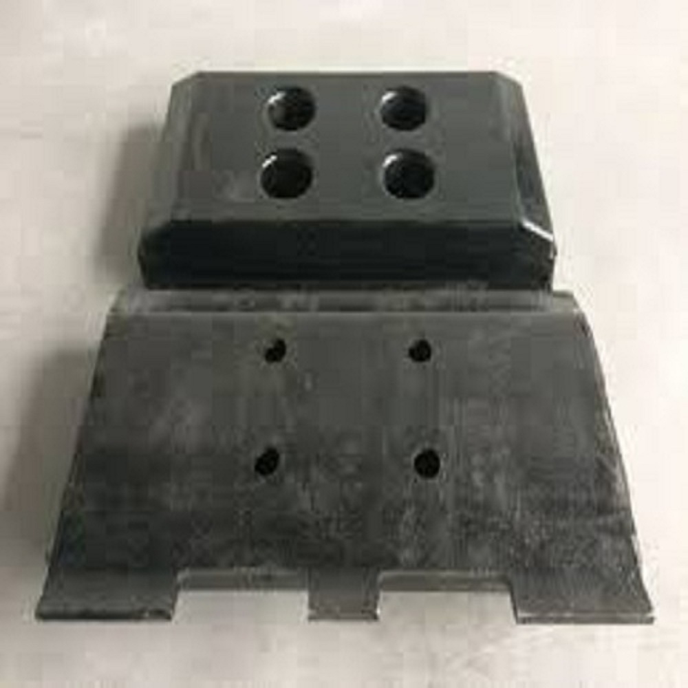Excavator Paver Track Pad - Color: Black