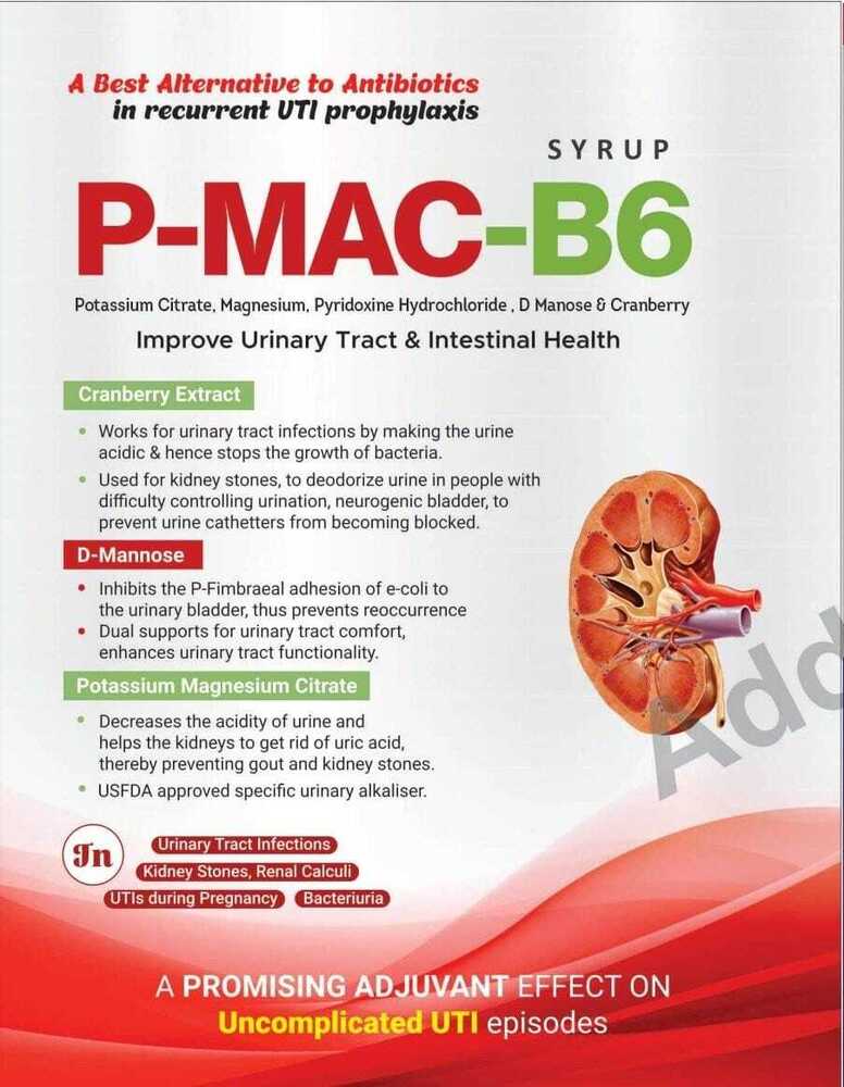 Potassium Citrate Magnesium citrate pyridoxine hcl  Solution syrup