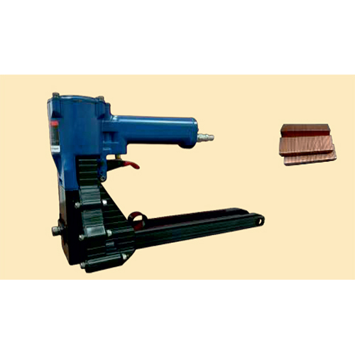 Pneumatic Carton Stapler Tools - Color: Black And Blue