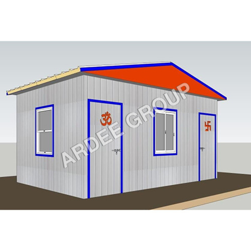 Portable Office Cabin - Color: Silver