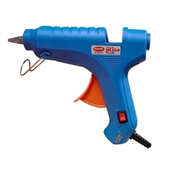 Mario 40 Watt Hot Melt Professional Glue Gun With Light Indicator, Constant Temperature & Long Durabil - Color: Blue