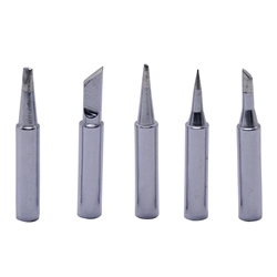 5 Set Premium Grade Plated Bit For Soldron 936-938-Afg80-878D-740 Stations-Sid60A - Color: Silver