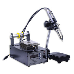 Solder Auto Feeder Digital Soldering Station - Color: Grey