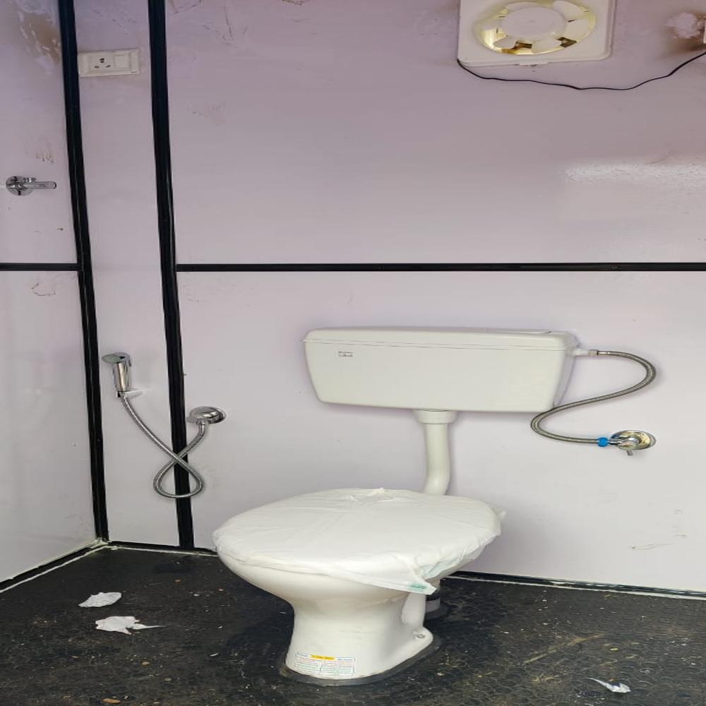 MS PREFABRICATED PORTABLE TOILET OF SIZE 06X04X8.5 FT