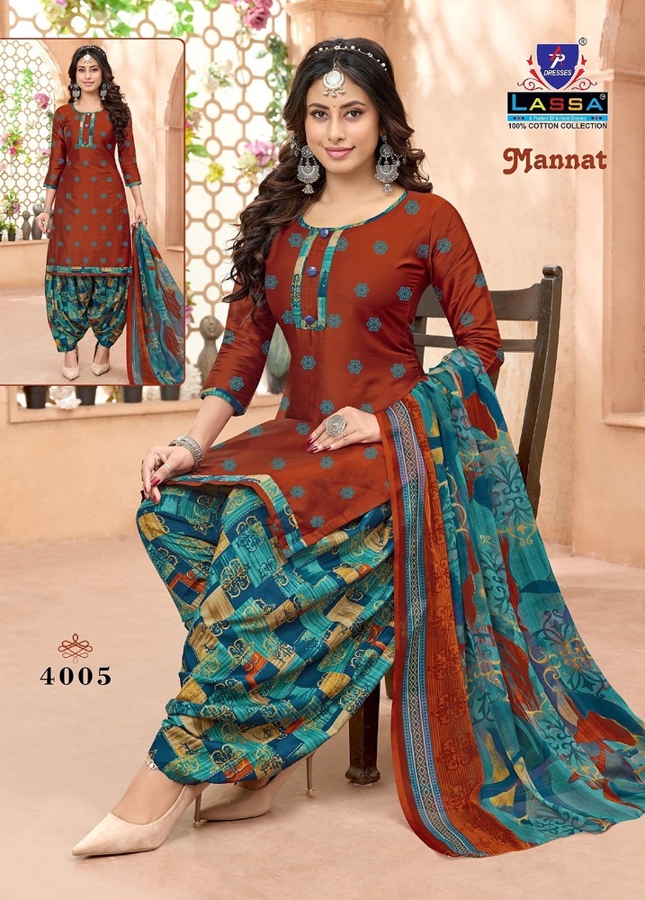 Lassa Mannat Vol-4  Dress Material
