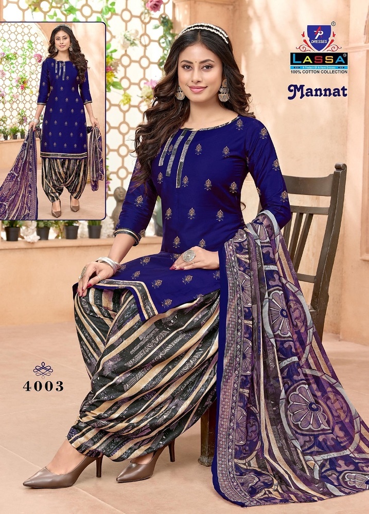 Lassa Mannat Vol-4  Dress Material