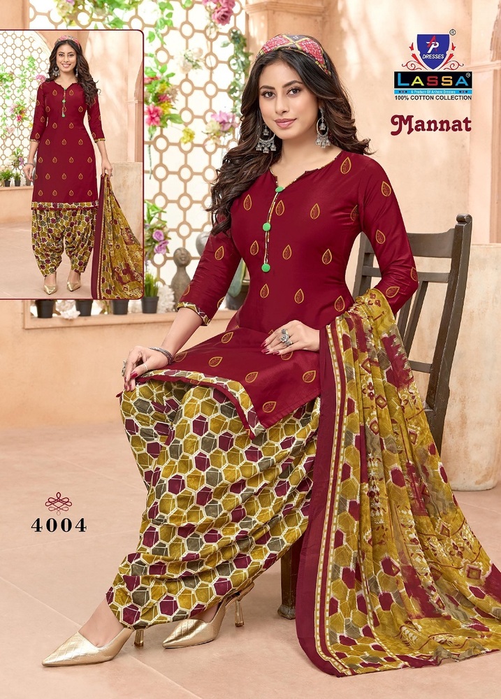 Lassa Mannat Vol-4  Dress Material