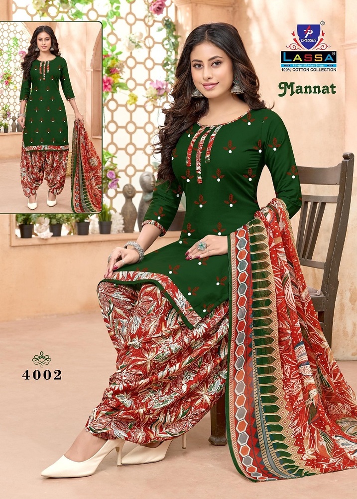 Lassa Mannat Vol-4  Dress Material