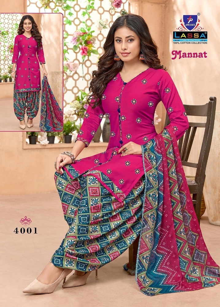 Lassa Mannat Vol-4  Dress Material