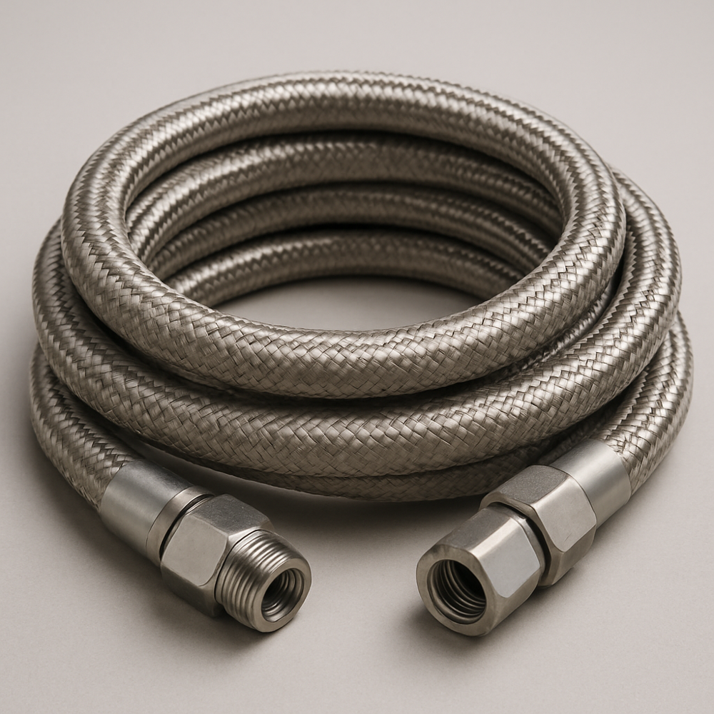 Metallic Flexible Hoses - Stainless Steel, 6 Inch Size, 25-40 Mm Outside Diameter, 1-3 Meter Length | Durable, Versatile, Corrosion Resistant
