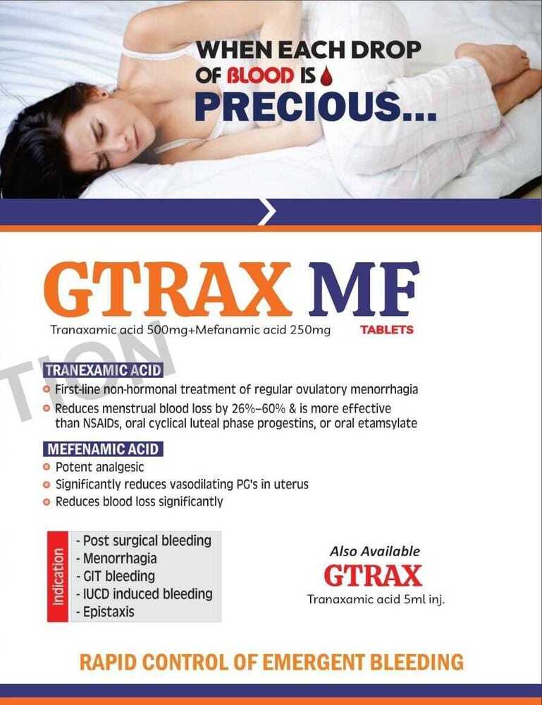 Tranexamic Mefanamic acid  tablets