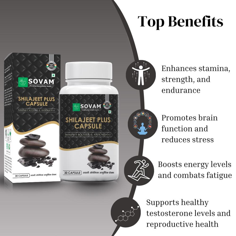 Shilajeet Plus Capsules - Ayurvedic Medicine 30 Capsules