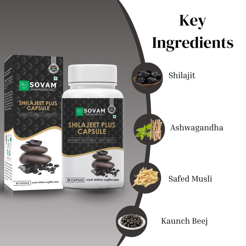 Shilajeet Plus Capsules - Ayurvedic Medicine 30 Capsules