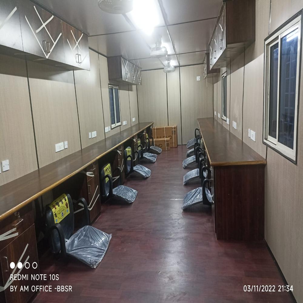 Ms Prefabricated Office Cabin( 20X10X8.5 ) Ft - Internal Dimension: Rectangular