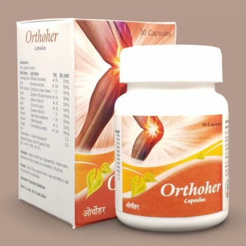 Orthoher Herbal Joint Pain Relief Capsules - Age Group: Suitable For All