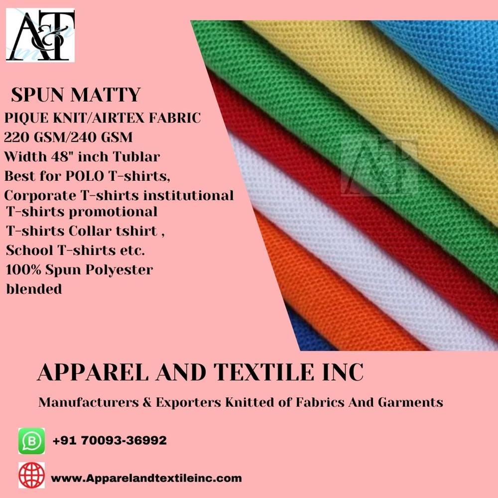 Spun Matty Fabric Pique Knit ( Kulty fabrics)