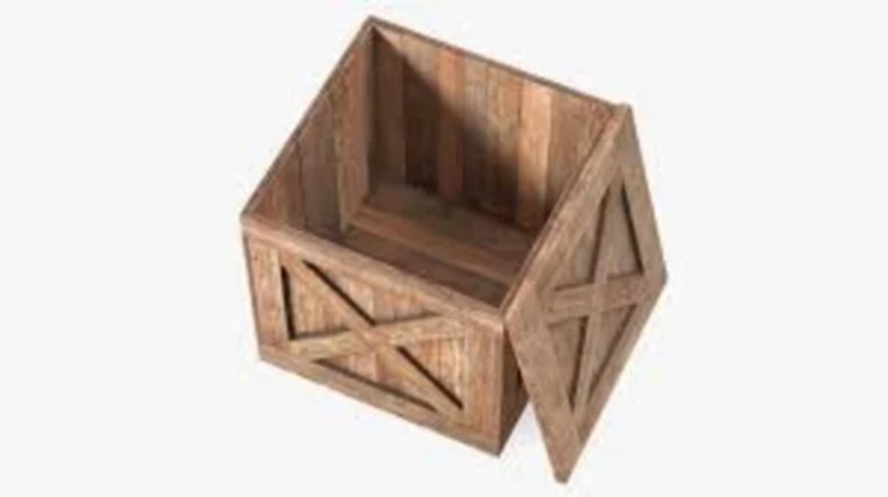 Heavy Open Wooden Box