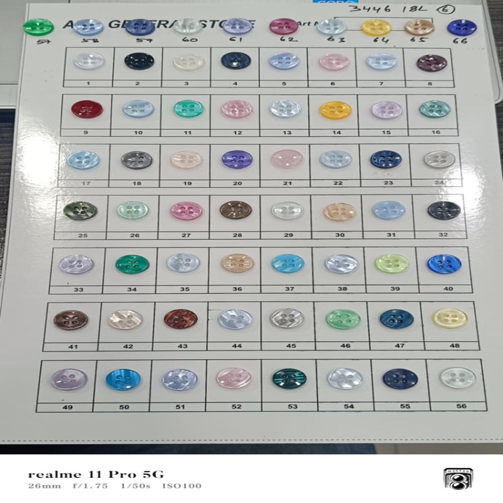 Polyester Shirt Button Wholesaler Only - Color: Multi Color