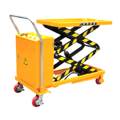 Hydraulic Scissor Lift Table - Color: Yellow