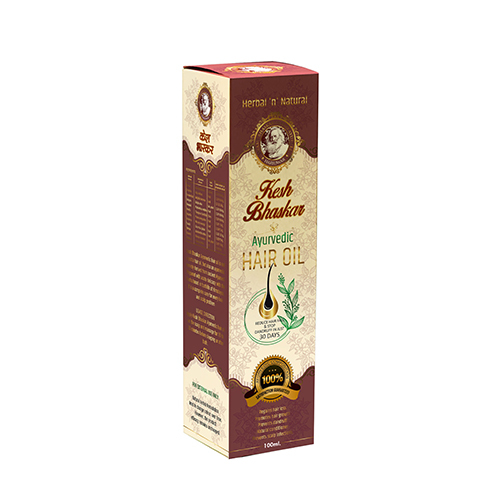 Hair Oil Mono Carton Box - Color: Multicolor