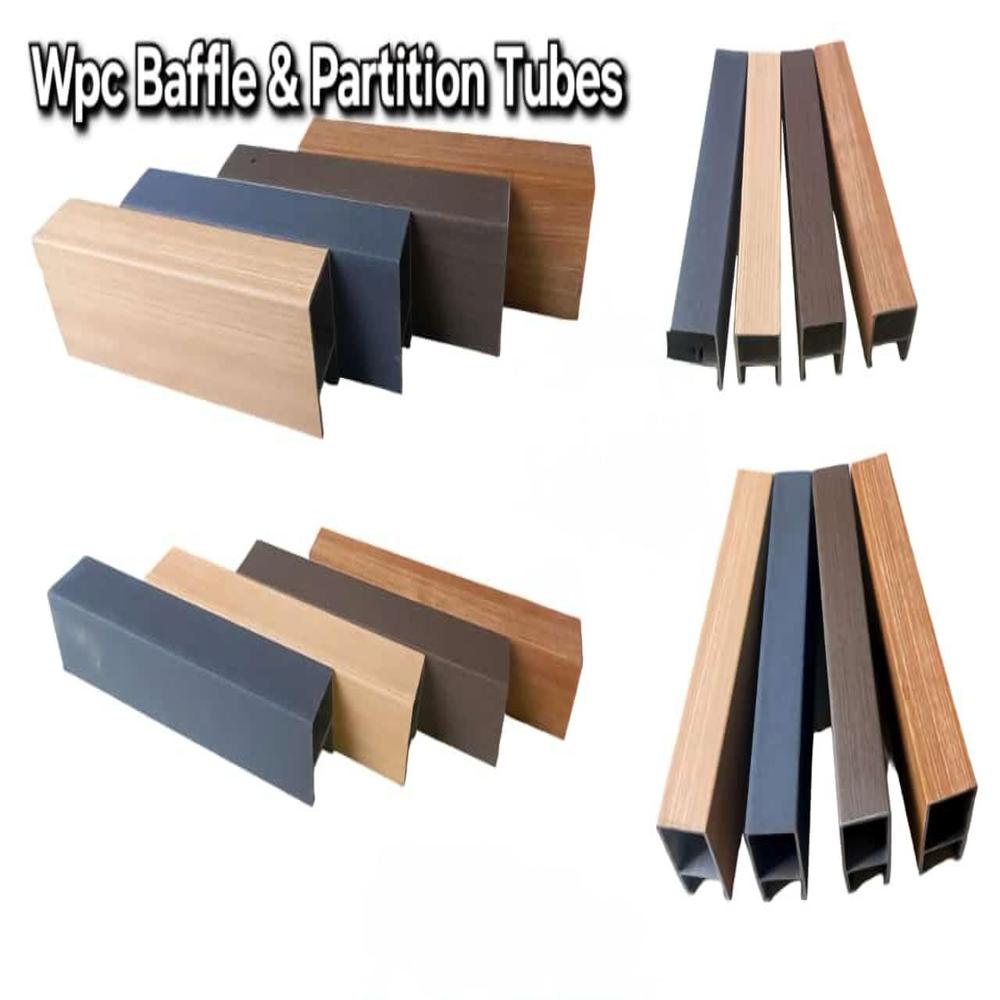 Facelift Wpc Baffle Ceiling And Tubes - Color: Multi Color