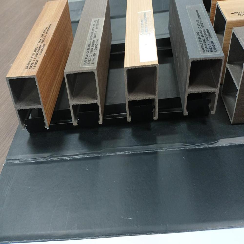 Facelift Wpc Baffle Ceiling And Tubes - Color: Multi Color