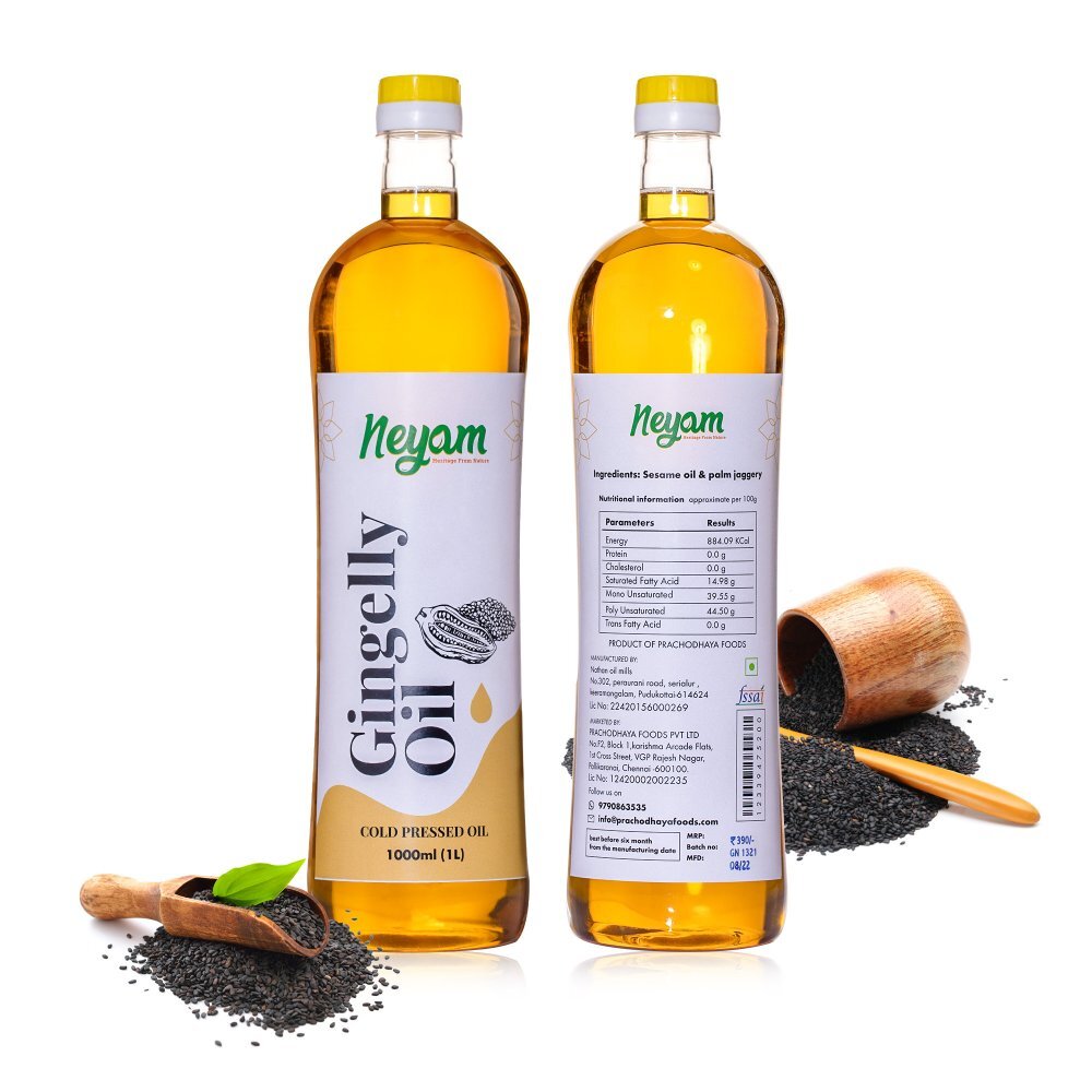 1ltr Gingelly Oil - Cultivation Type: Organic